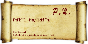 Pál Majlát névjegykártya